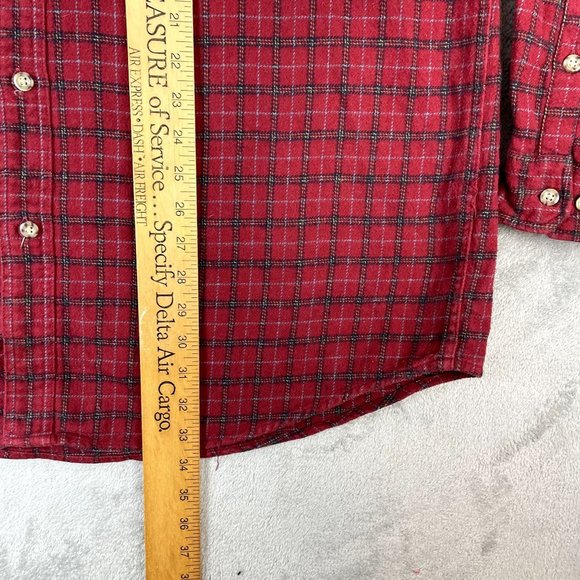 Carhartt Y2K Flannel Mens Plaid Casual Workwear Button Down Long Sleeve Shirt XL - Picture 7 of 8